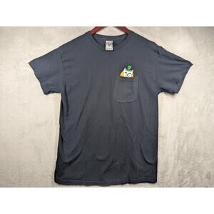 RIPNDIP Luck of The Lord Nerm Pocket Tee (Black) Leprechaun M Medium